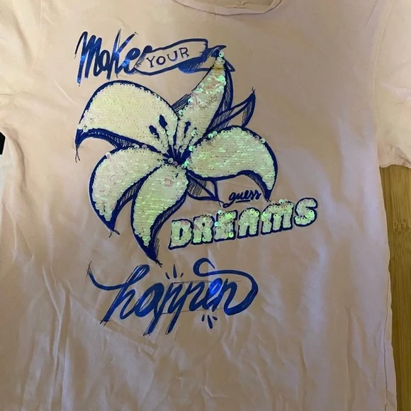 Guess t shirts set of 2 girls cotton Sz 16 - Picture 3 of 8